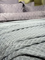 Diamond Silvia в'язаний плед зелений 220х240 Туреччина - Зображення 3
