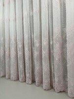 Тюль грек-сітка з візерунком Hanging пудра Туреччина - Зображення 4