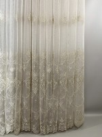 Тюль грек-сетка с узором Hanging коричневый Турция — изображение 7