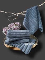 Махровое полотенце для лица Cestepe Ezgi 50х90 синее Турция — изображение 4