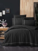 First Сhoice Alisa Black постільна білизна ранфорс Deluxe євро 200х220