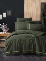 First Сhoice Alisa Dark Green постільна білизна ранфорс Deluxe евро 200х220