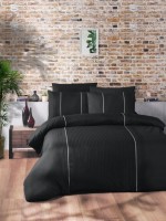 First Сhoice Elegant Black постільна білизна ранфорс Deluxe євро 200х220