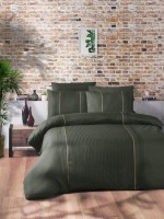 First Сhoice Elegant Dark Green постільна білизна ранфорс Deluxe євро 200х220