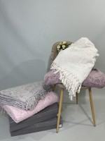 Diamond Malvina махровая простынь-покрывало Pudra 200х220 Турция — изображение 5