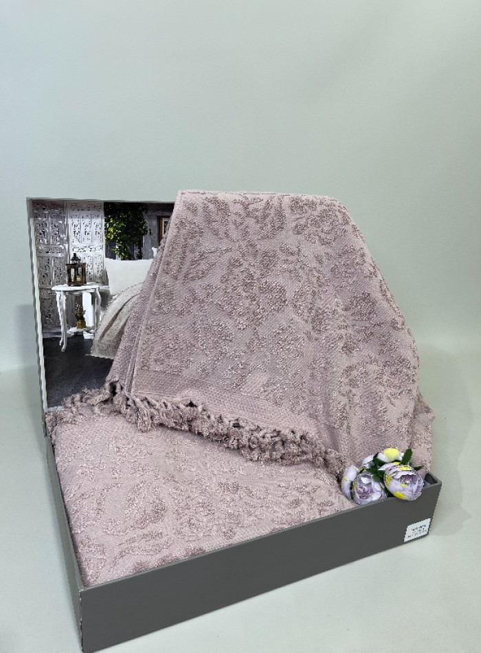 Diamond Malvina махровая простынь-покрывало Lilac 200х220 Турция — изображение 2