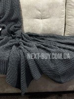 Diamond Silvia в'язаний плед антрацит 220х240 Туреччина