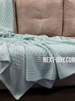 Diamond Silvia блакитний в'язаний плед 220х240 Туреччина - Зображення 6