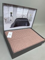 Diamond Silvia в'язаний плед пудра 220х240 Туреччина - Зображення 4