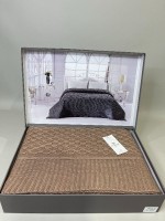 Diamond Silvia вязаный плед кофейный 220х240 Турция — изображение 4