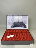 Diamond Silvia вязаный плед терракотовый 220х240 Турция — изображение 3