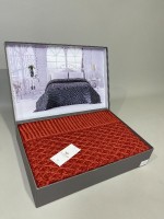 Diamond Silvia вязаный плед терракотовый 220х240 Турция — изображение 6