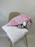 LuiSa махровое покрывало-простынь хлопок евро 200X220 Lilac1 — изображение 5