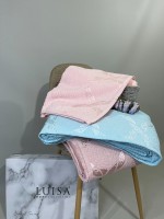 LuiSa махрове простирадло-покривало бавовна євро 200X220 Pembe 3 - Зображення 4