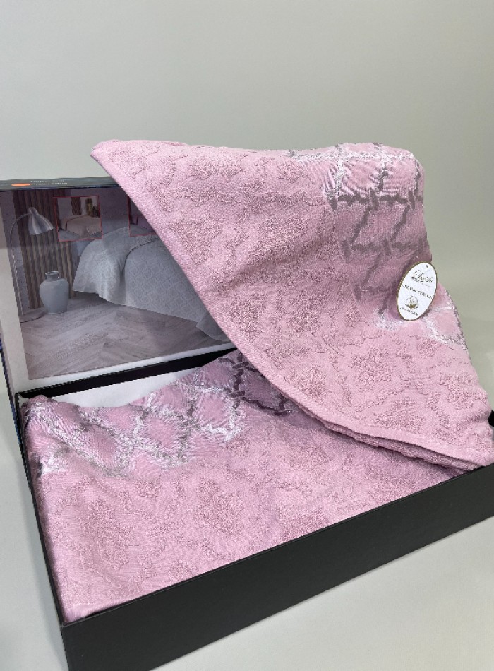 LuiSa махровое покрывало-простынь хлопок евро 200X220 Lilac1 — изображение 2