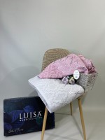 LuiSa махровое покрывало-простынь хлопок евро 200X220 Lilac1 — изображение 6