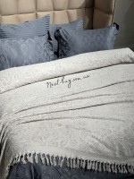 Diamond Malvina махрове простирадло-покривало Grey 200х220 Туреччина - Зображення 4