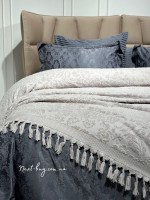 Diamond Malvina махрове простирадло-покривало Grey 200х220 Туреччина - Зображення 3