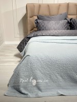 LuiSa махрове простирадло-покривало бавовна євро 200X220 Navy2 - Зображення 6
