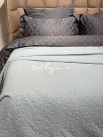 LuiSa махрове простирадло-покривало бавовна євро 200X220 Navy2 - Зображення 2