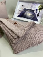 Diamond Alegra в'язаний плед з наволочками 220х240 Lilac Туреччина - Зображення 6
