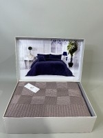 Diamond Alegra в'язаний плед з наволочками 220х240 Lilac Туреччина - Зображення 2