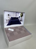 Diamond Alegra в'язаний плед з наволочками 220х240 Lilac Туреччина - Зображення 5