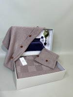 Diamond Alegra в'язаний плед з наволочками 220х240 Lilac Туреччина - Зображення 3