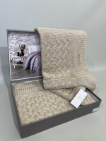 Diamond Sara в'язаний плед 220х240 Bej Туреччина