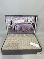 Diamond Sara в'язаний плед 220х240 Bej Туреччина - Зображення 2