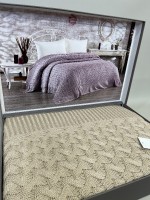 Diamond Sara в'язаний плед 220х240 Bej Туреччина - Зображення 3