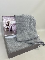 Diamond Sara в'язаний плед 220х240 Grey Туреччина