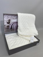 Diamond Sara в'язаний плед 220х240 Krem Туреччина - Зображення 2