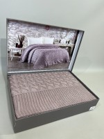 Diamond Sara в'язаний плед 220х240 Lilak Туреччина - Зображення 3
