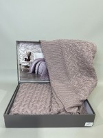 Diamond Sara в'язаний плед 220х240 Lilak Туреччина - Зображення 4