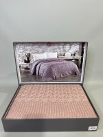 Diamond Sara в'язаний плед 220х240 Pudra Туреччина - Зображення 2
