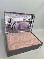 Diamond Sara в'язаний плед 220х240 Pudra Туреччина - Зображення 3