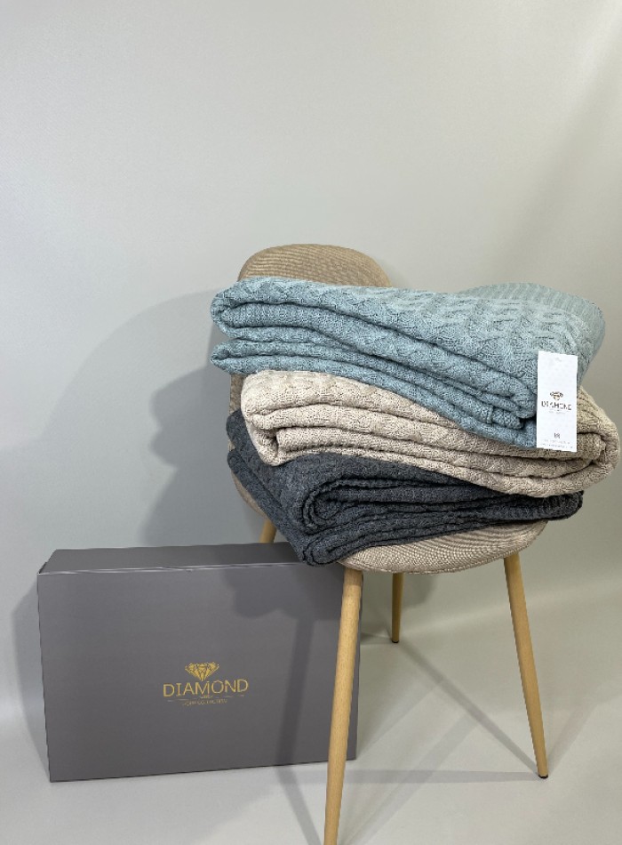 Diamond Sara в'язаний плед 220х240 Green Туреччина - Зображення 5