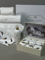 Tivolyo Home Набір махрових рушників Gala Beyaz - 3шт. - Зображення 3