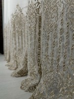 Тюль фатин Patterns коричневий Туреччина - Зображення 6