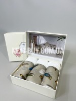 Tivolyo Home Gala bej набір рушників зі стразами 3шт 30х50см - Зображення 2