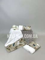 Tivolyo Home Gala bej набір рушників зі стразами 3шт 30х50см
