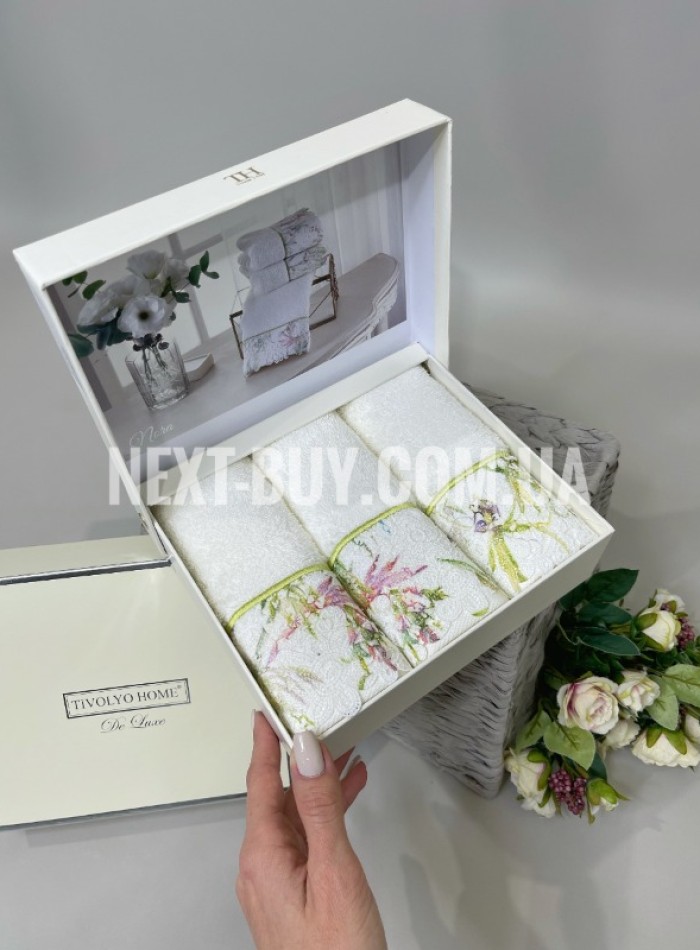 Tivolyo Home Nora набір рушників з мереживом 3шт. 30х50см - Зображення 4