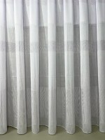Тюль лён Linen белый с люрексом — изображение 2