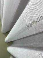Тюль лён Linen белый с люрексом — изображение 4