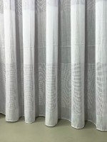 Тюль лён Linen белый с люрексом — изображение 5
