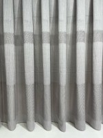 Тюль льон Linen сірий з люрексом Туреччина - Зображення 7
