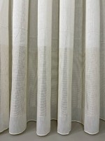 Тюль лён Linen кремовый с люрексом Турция — изображение 3