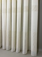 Тюль лён Linen кремовый с люрексом Турция — изображение 4