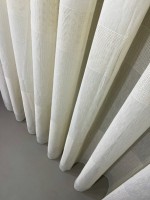 Тюль лён Linen кремовый с люрексом Турция — изображение 5